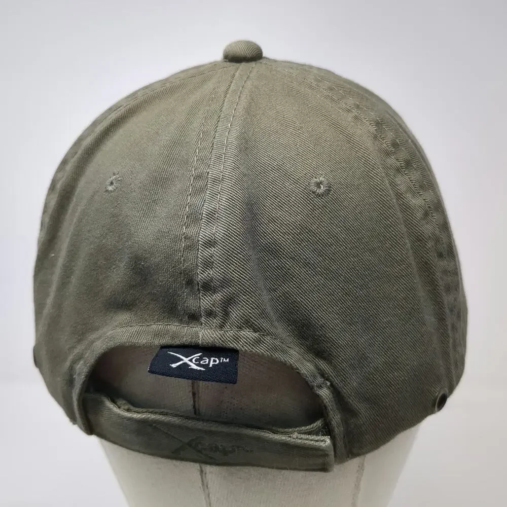 X-Tractable Baseball Cap Green One Size BFT Tuna Logo Fishing Strapback Hat